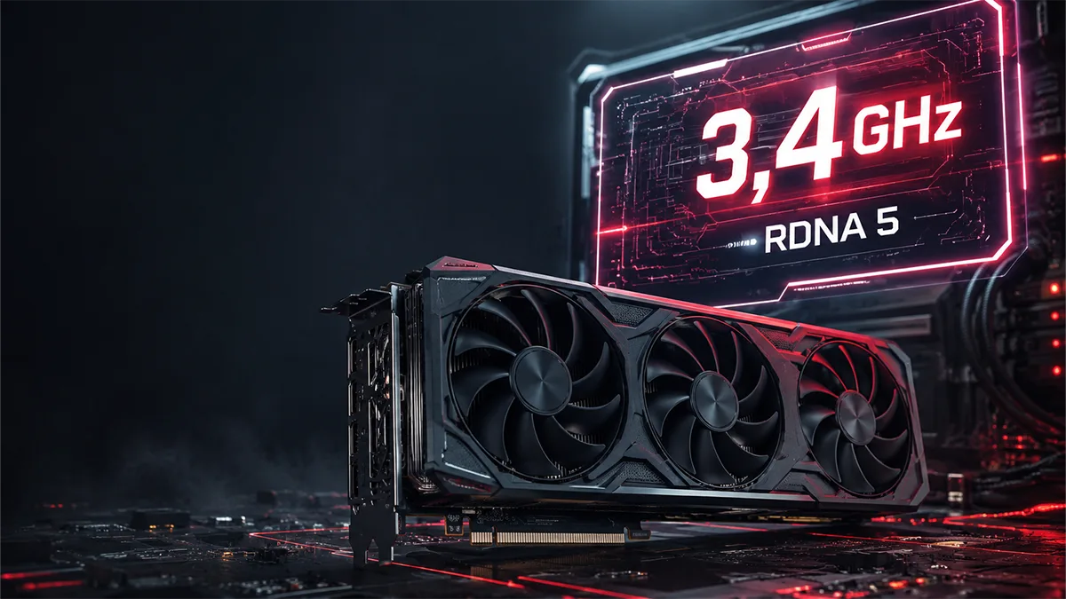 AMD RDNA 5: podría alcanzar los 3,4 GHz de frecuencia