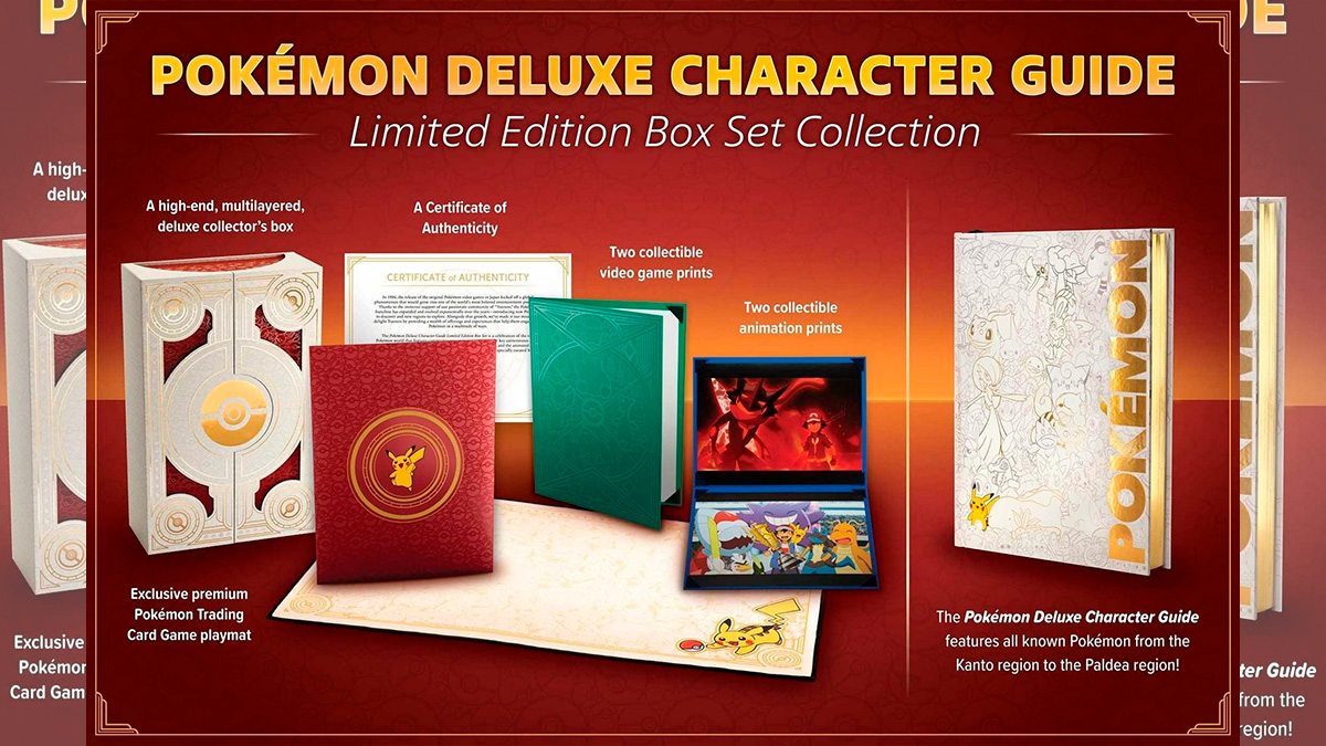 Anuncian Pokémon Deluxe Character Guide Box Set