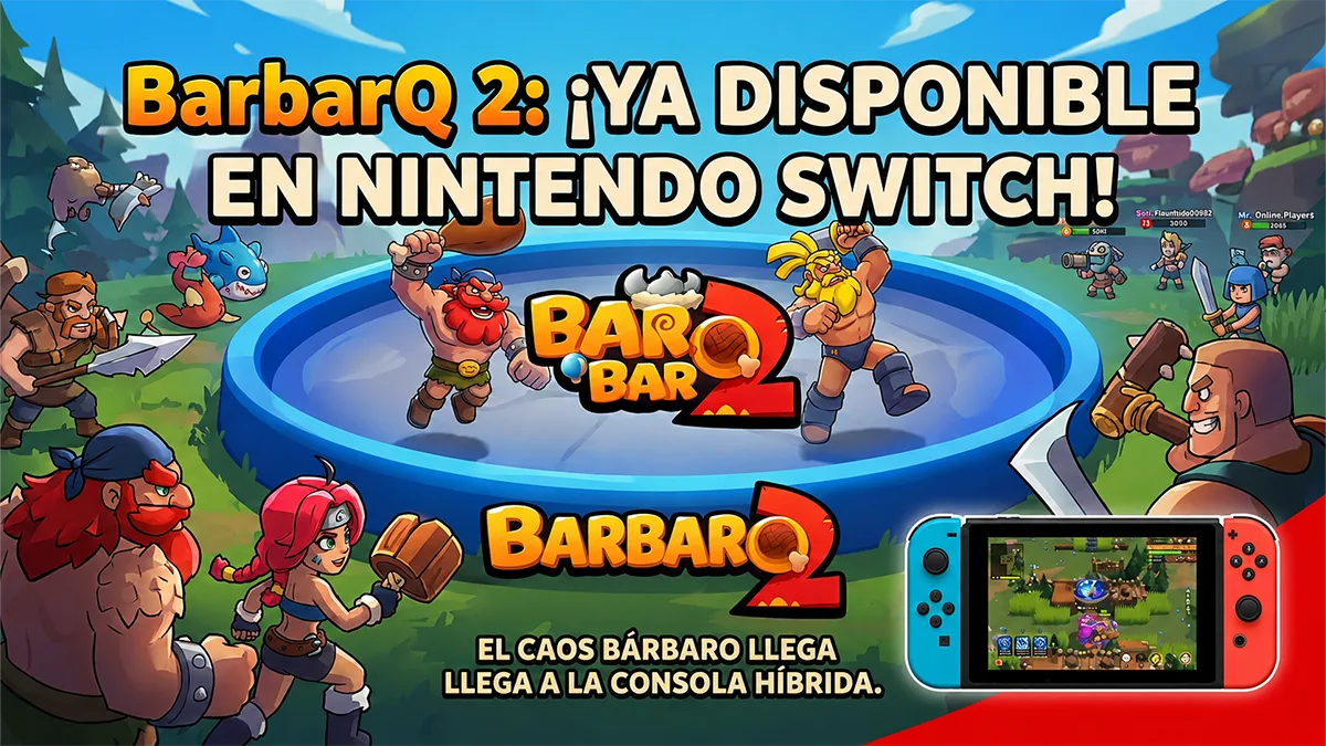 BarbarQ 2 llega a Nintendo Switch gratis con acción total
