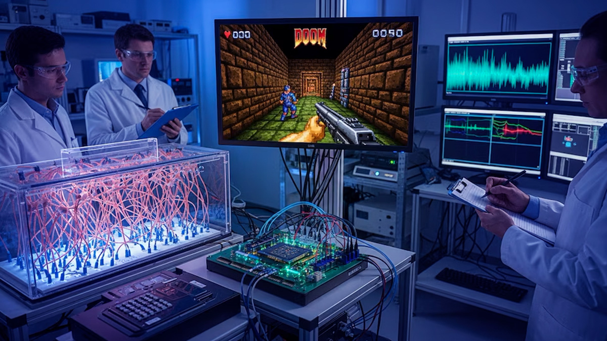 Conectan 200.000 neuronas a un chip para jugar Doom
