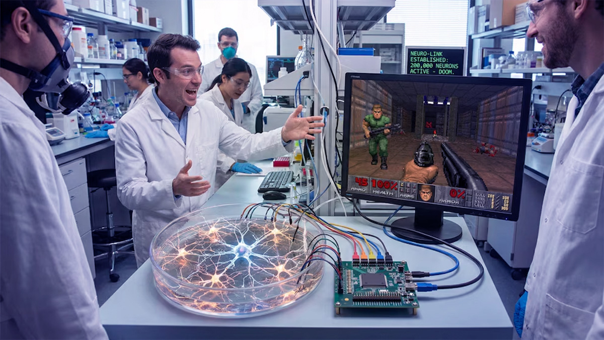Conectan 200.000 neuronas a un chip para jugar Doom