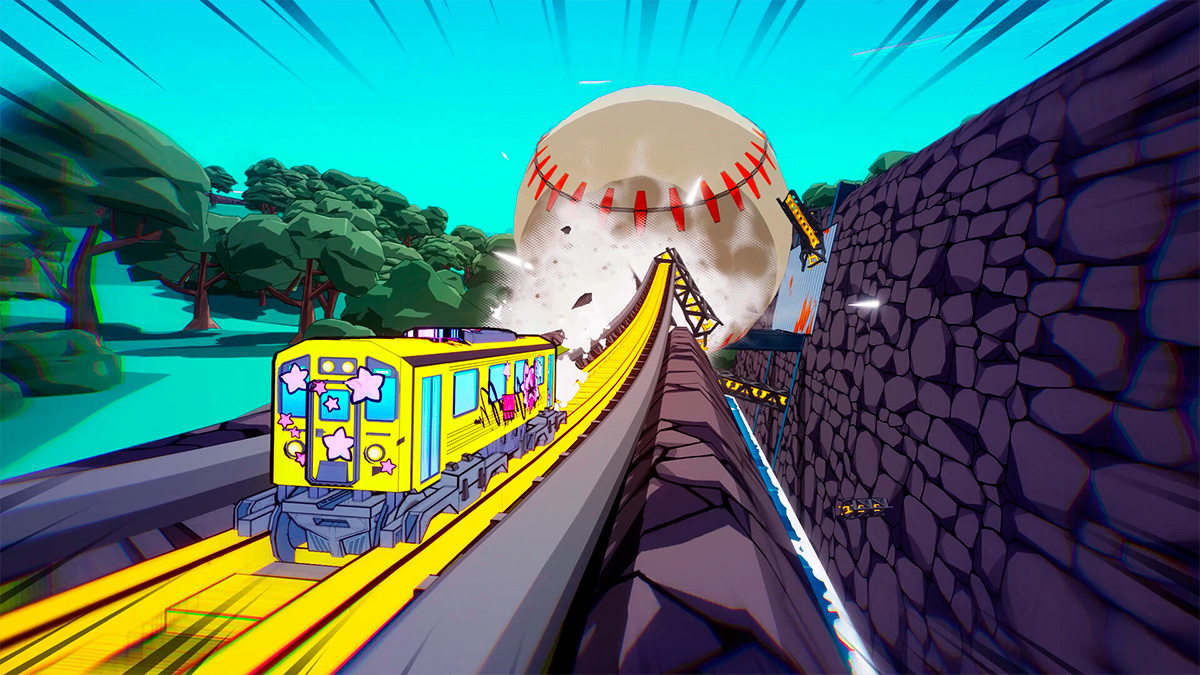 Denshattack: haz un kickflip con un tren en acción extrema