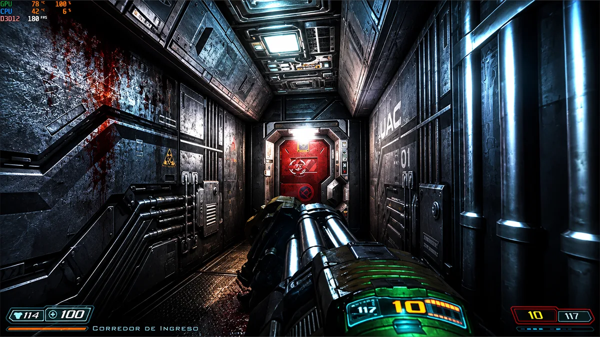 Doom 3 BFG Edition luce muy bien con path tracing y DLSS