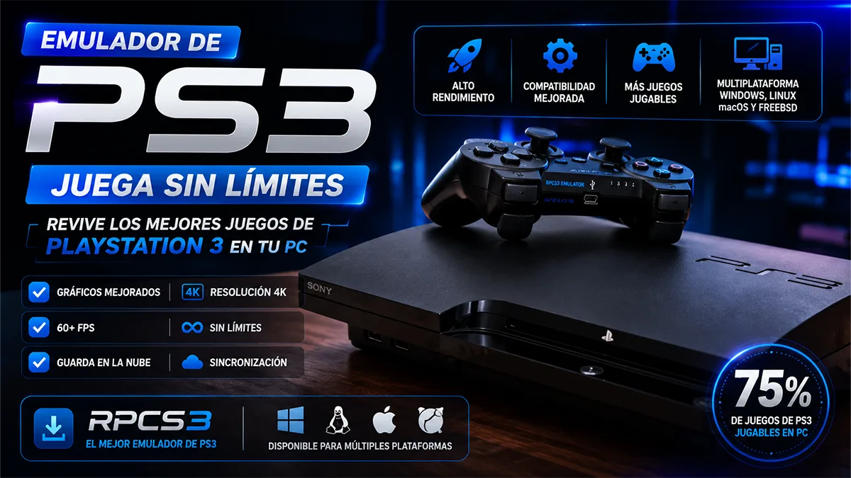 El emulador de PS3 ya ejecuta el 75% de sus juegos en PC