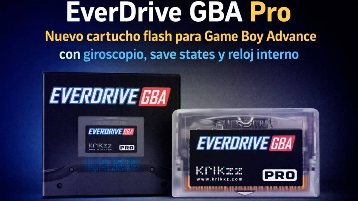 EverDrive GBA Pro: cartucho flash para Game Boy Advance top!