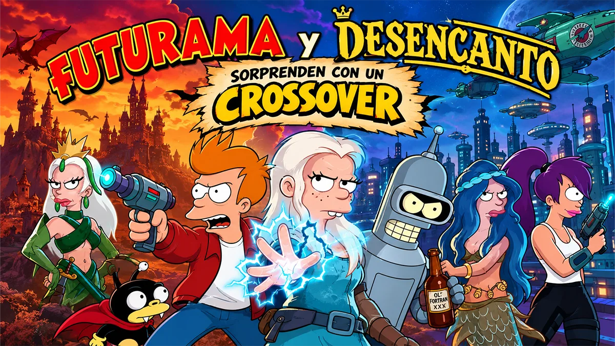 Futurama y Desencanto detalles de su crossover especial