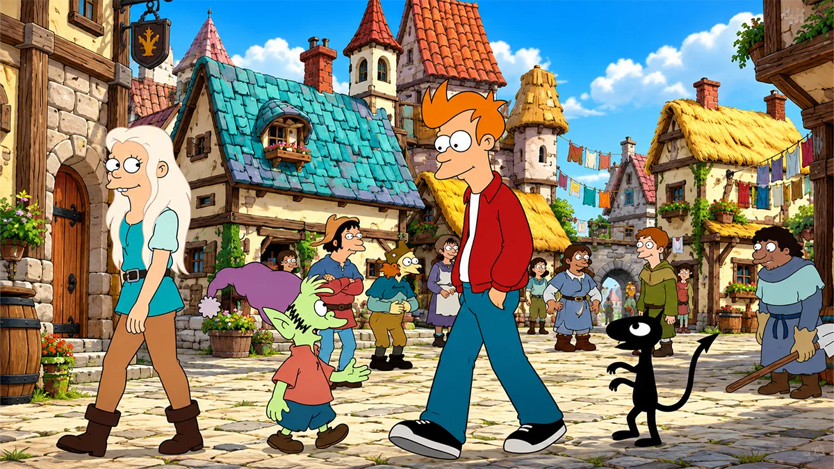 Futurama y Desencanto detalles de su crossover especial