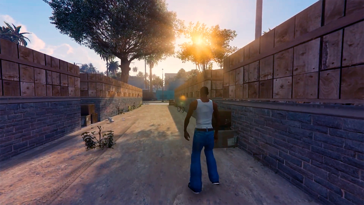 GTA San Andreas se adapta al motor gráfico RAGE de GTA V HD!
