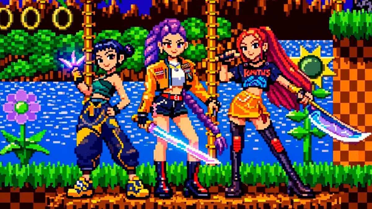 Guerreras K-pop en el universo de Sonic: así se verían!