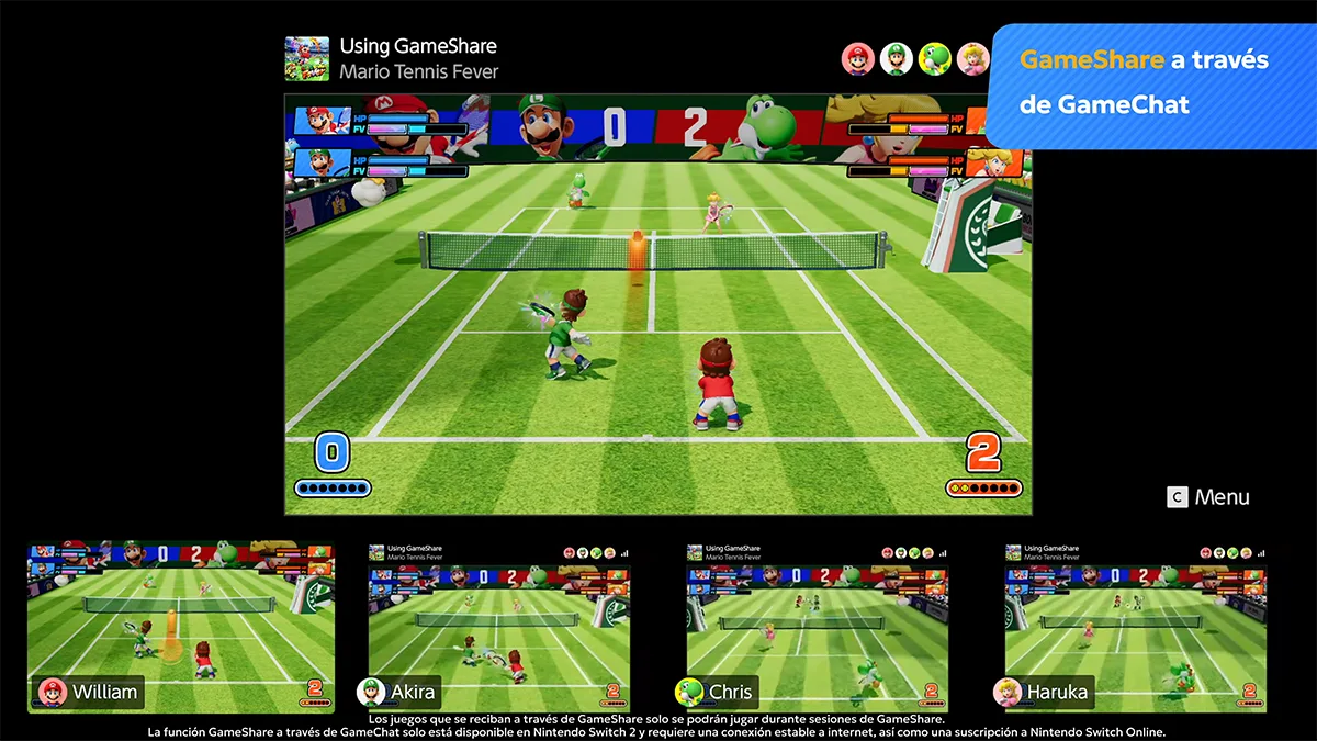 Mario Tennis Fever recibe una gran actualización gratuita