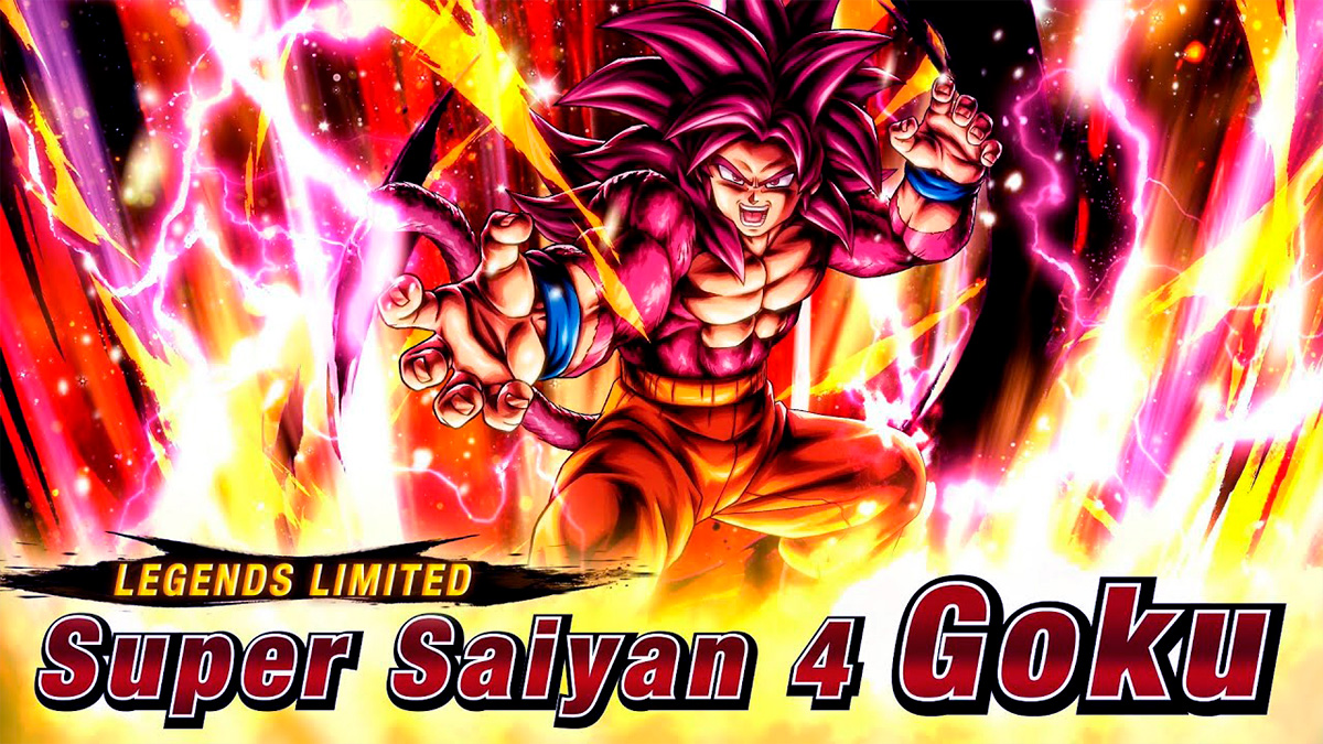 Máximo poder de Goku SS4 en Dragon Ball Legends