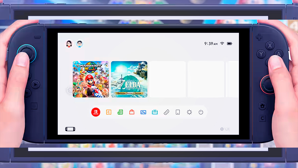 Nintendo Switch 2 estrena menú tematizado inesperado
