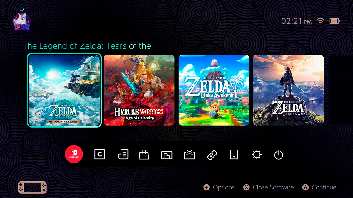 Nintendo Switch 2 estrena menú tematizado inesperado