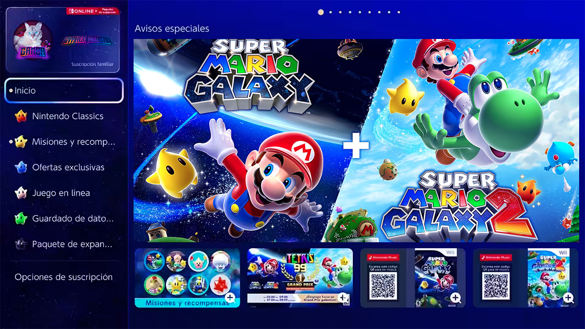 Nintendo Switch 2 estrena menú tematizado inesperado