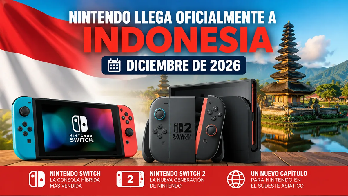 Nintendo Switch 2 llegará a Indonesia en diciembre de 2026
