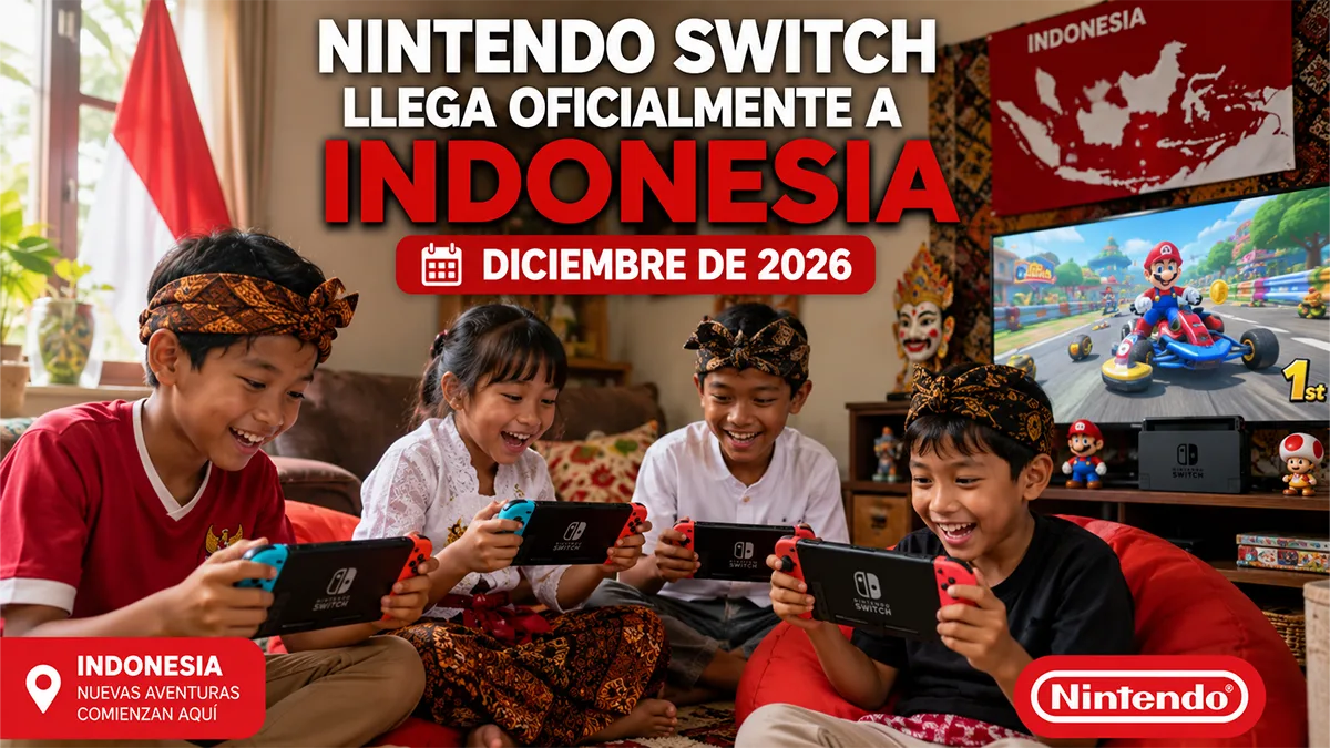 Nintendo Switch 2 llegará a Indonesia en diciembre de 2026