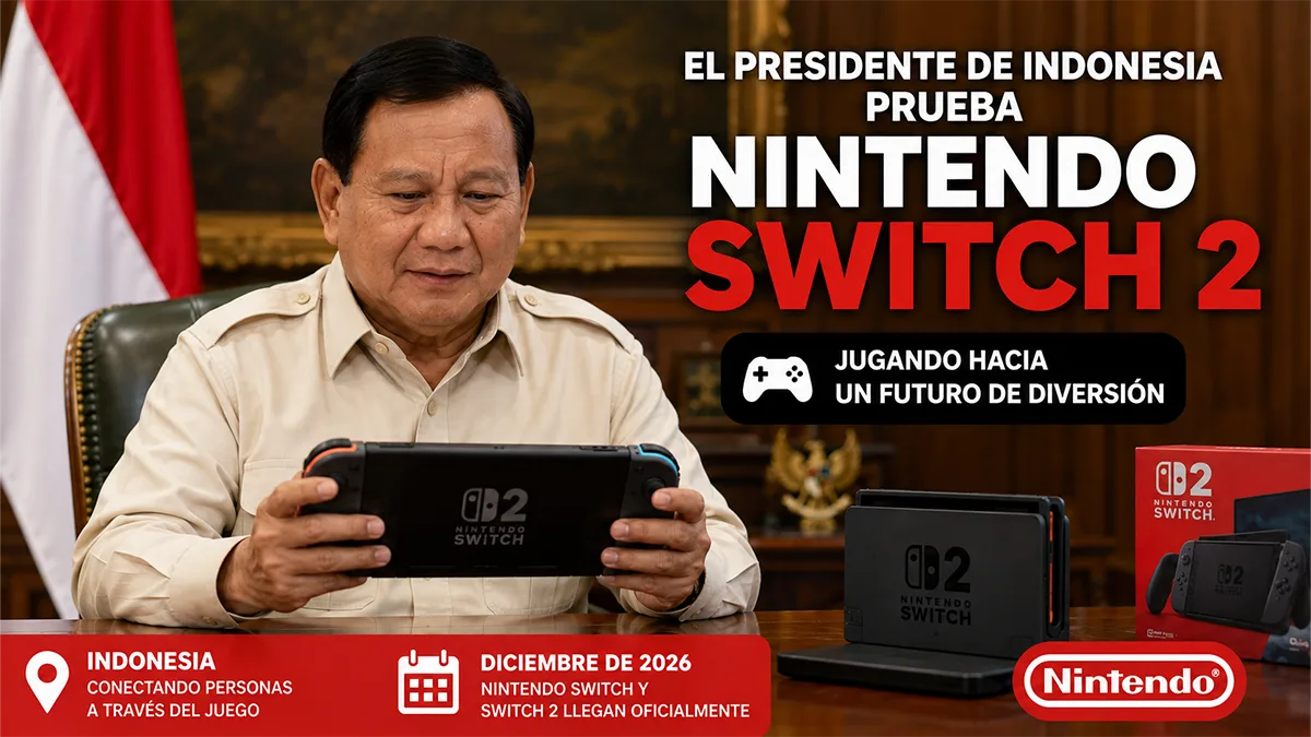 Nintendo Switch 2 llegará a Indonesia en diciembre de 2026