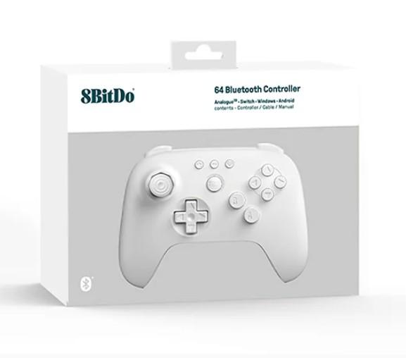 Nintendo Switch recibe mando 8BitDo 64 estilo N64 clásico