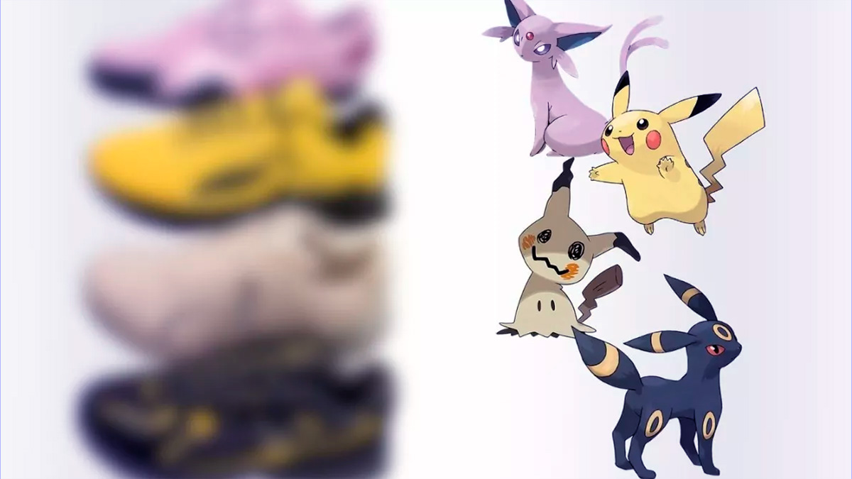 Pokémon lanza tenis de Pikachu y Umbreon: colección viral