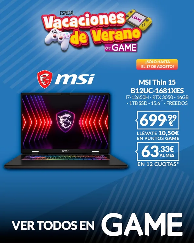 Promociones recientes en GAME: el Especial de Verano
