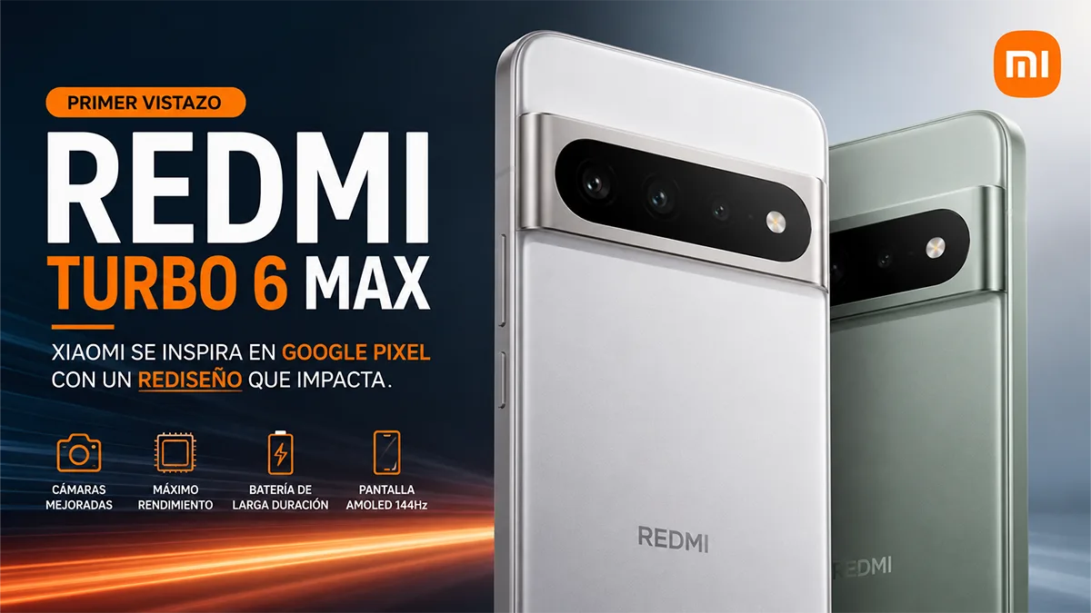 REDMI Turbo 6 Max sorprende: un diseño inspirado en Pixel