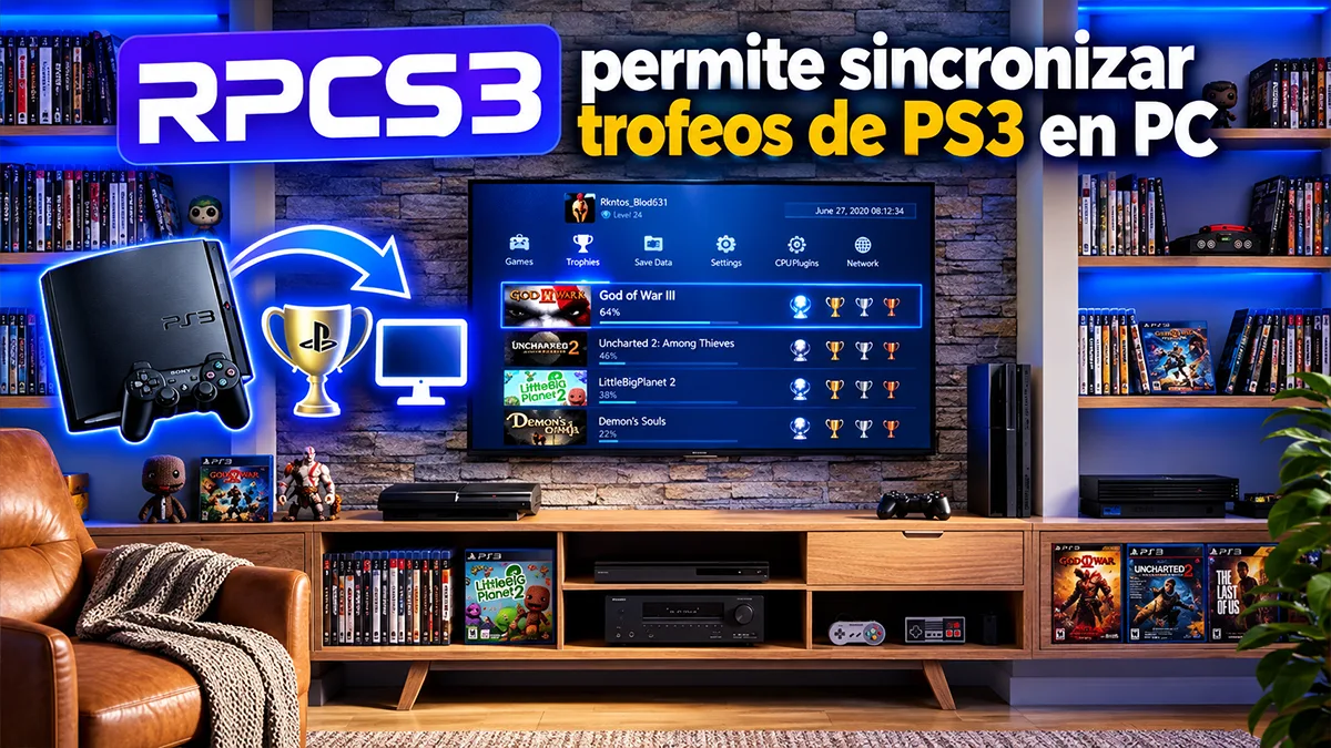 RPCS3 permite sincronizar trofeos de PS3 en PC