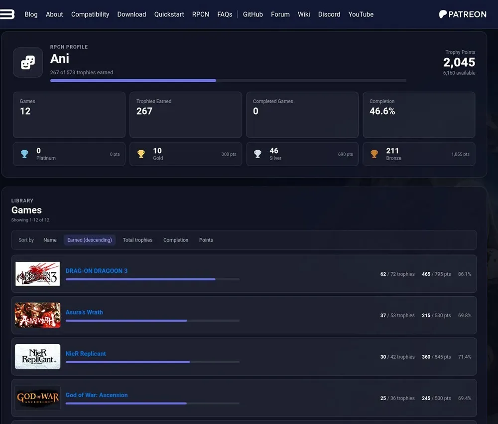 RPCS3 permite sincronizar trofeos de PS3 en PC
