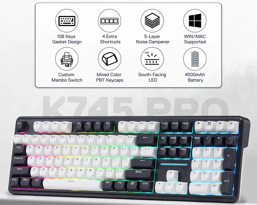 Redragon Antonium K745 Pro: un teclado mecánico premium