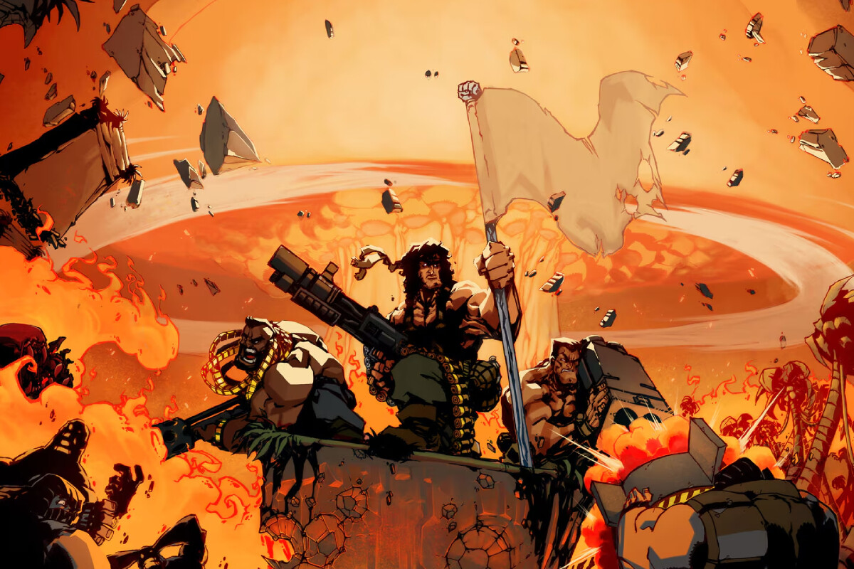 Sin ser Metal Slug evoca juegos con íconos del cine