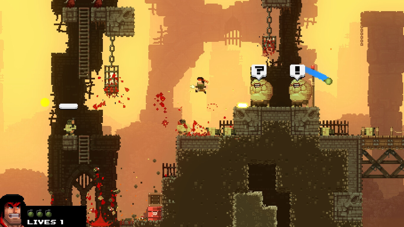 Sin ser Metal Slug evoca juegos con íconos del cine