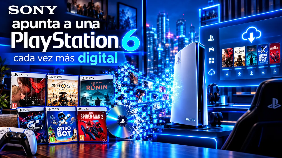 Sony apunta a una PlayStation 6 cada vez más digital
