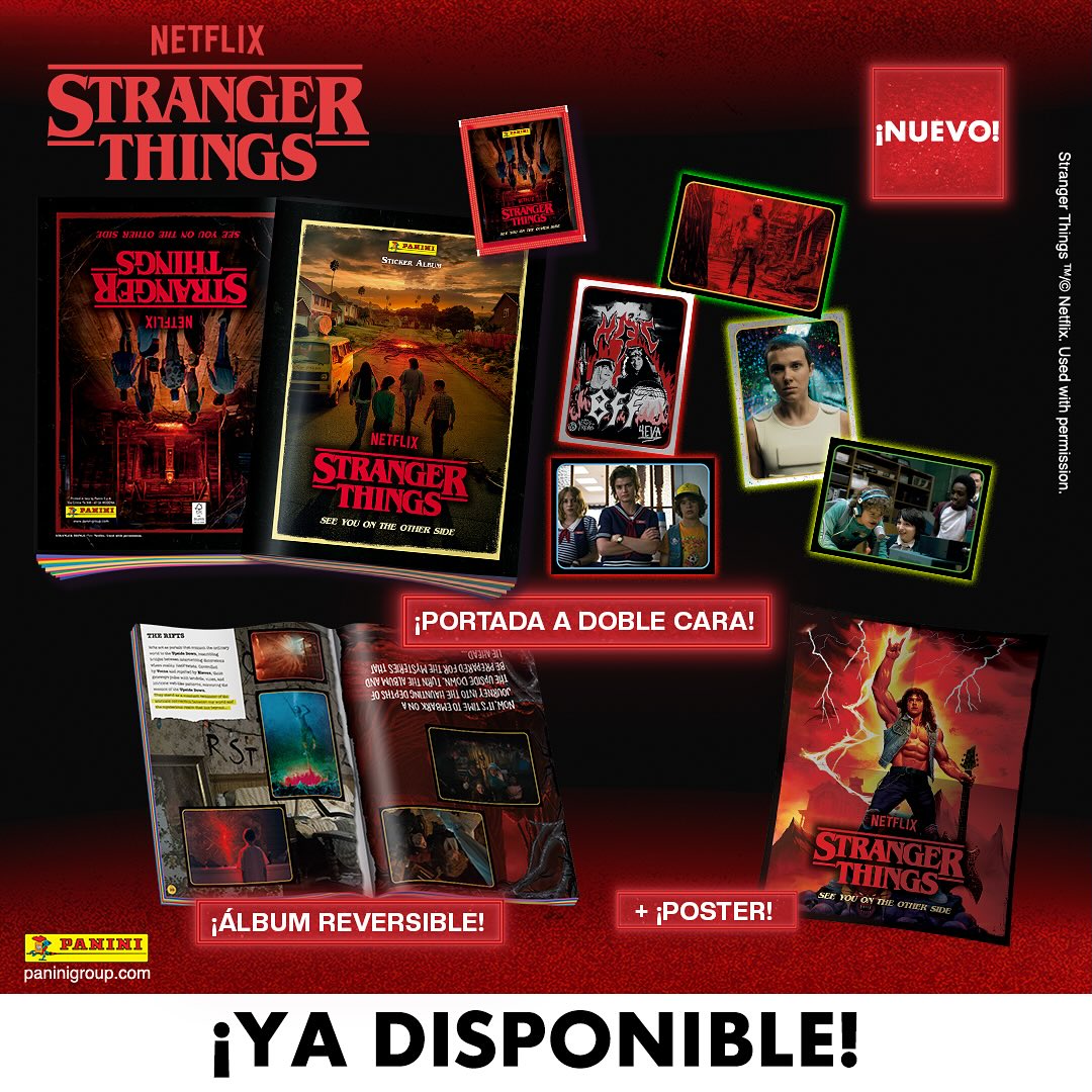 Stranger Things: álbum Panini para su épico final 2026 guía