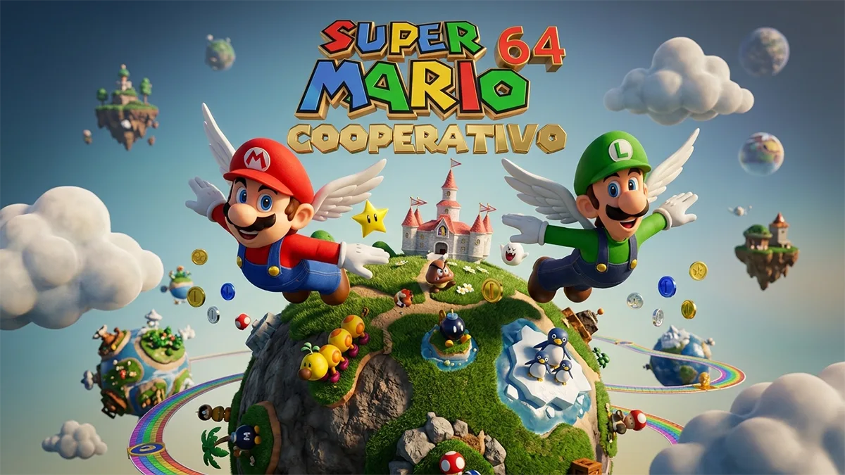 Super Mario 64 cooperativo, gráficos HD y ray tracing