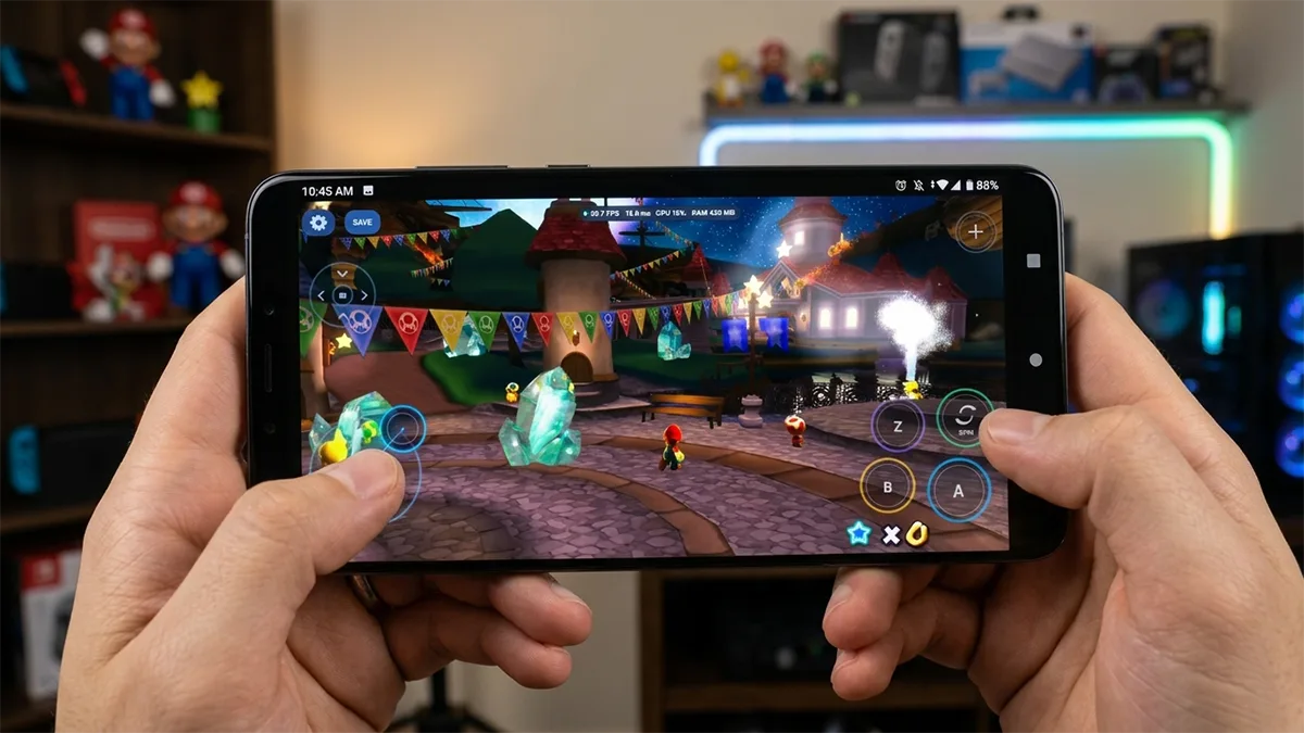 Super Mario Galaxy en Android a 1440p y 60 FPS: guía