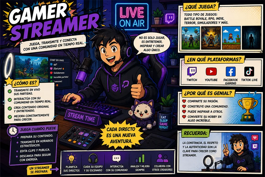 Tipos de gamers: perfiles, riesgos y juego saludable