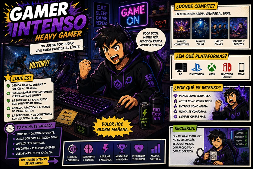 Tipos de gamers: perfiles, riesgos y juego saludable