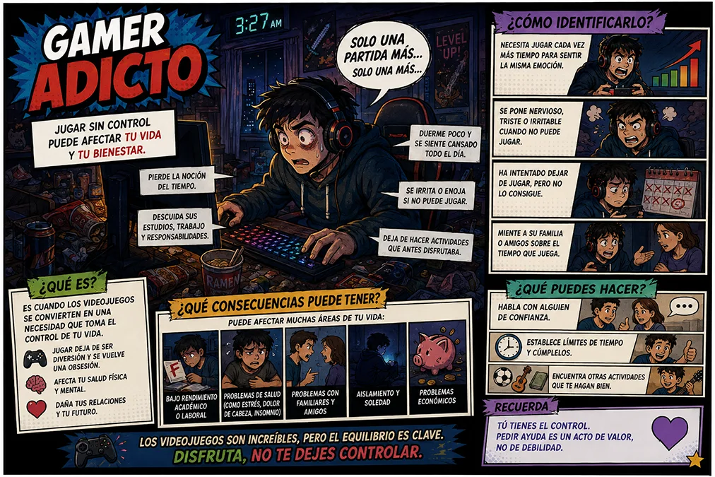 Tipos de gamers: perfiles, riesgos y juego saludable