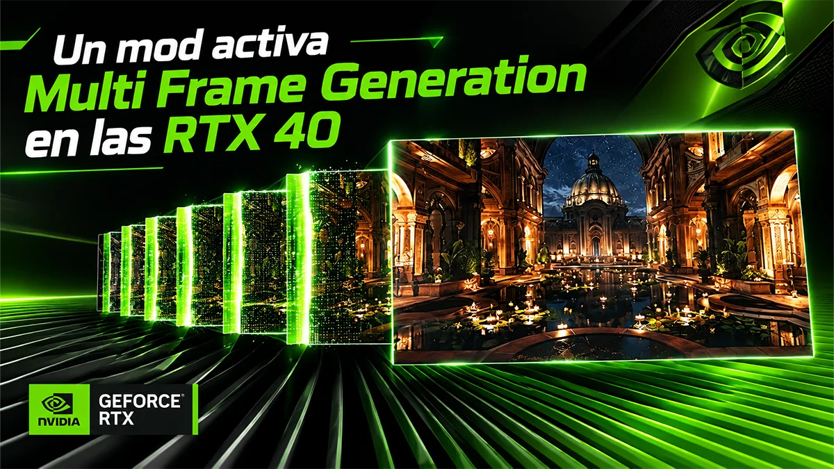 Un mod activa Multi Frame Generation en las RTX 40