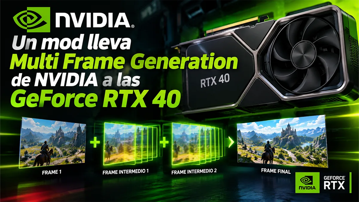 Un mod activa Multi Frame Generation en las RTX 40