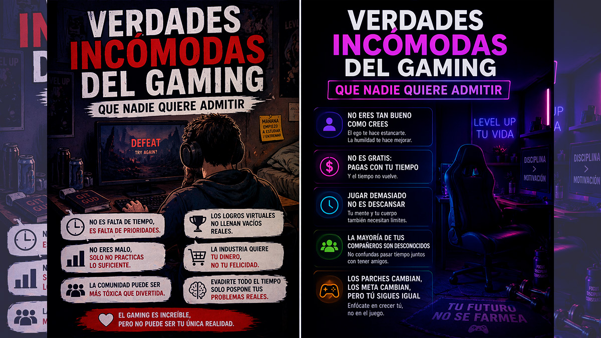 Verdades incómodas del gaming que todos saben hoy