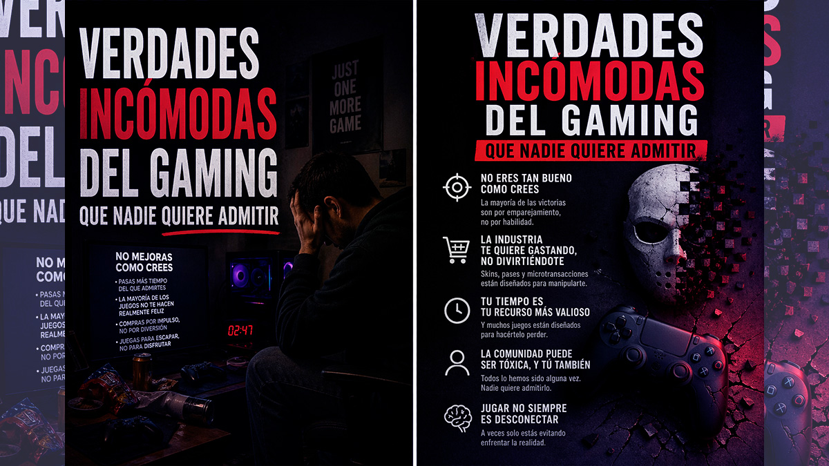 Verdades incómodas del gaming que todos saben hoy