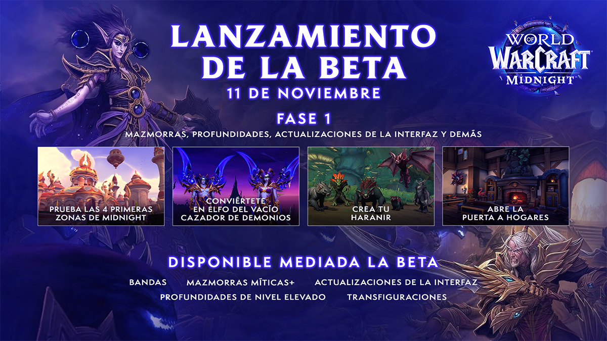 WoW Midnight entra en beta con emocionantes novedades